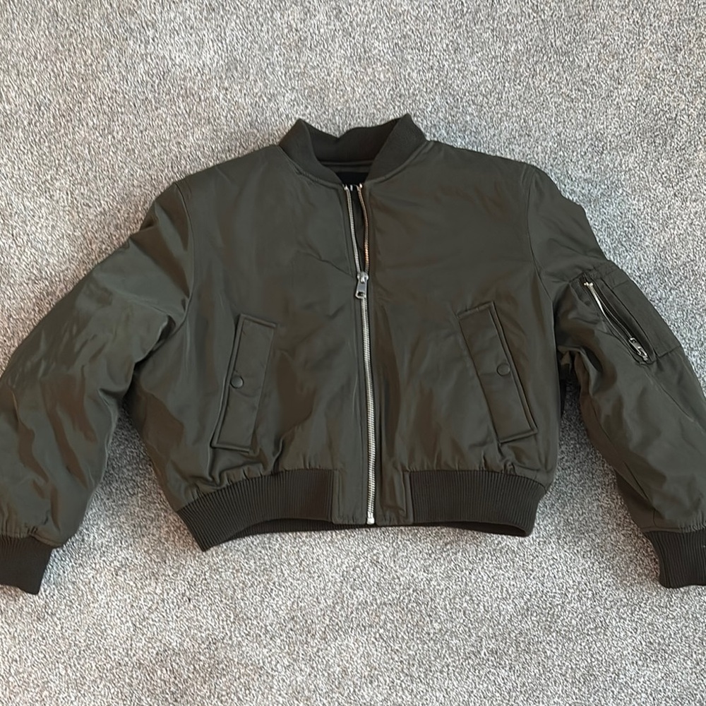 Dark Green Bomber Jacket